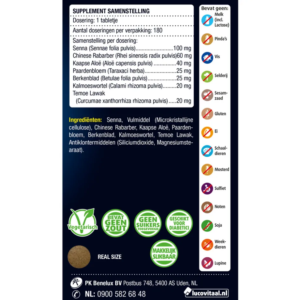 Lucovitaal Stoelgang met Senna 180 tabletten