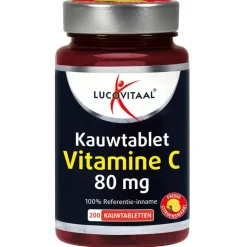 Lucovitaal Vitamine C 80mcg Kauwtablet Citroen 200 tabletten