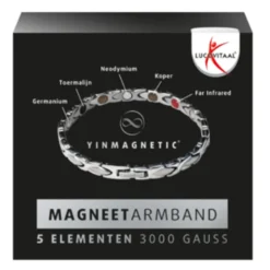 Lucovitaal Yinmagnetic Magneet Armband Zilver