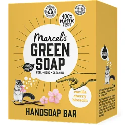 Marcel's Green Soap Handzeep Bar Vanille & Cherry Blossom 90 gr