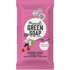 Marcel's Green Soap Schoonmaakdoekjes Patchouli & Cranberry 60 stuks