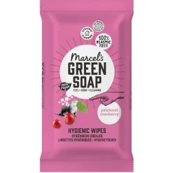 Marcel's Green Soap Schoonmaakdoekjes Patchouli & Cranberry 60 stuks