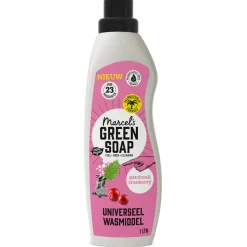Marcel's Green Soap Wasmiddel Patchouli & Cranberry 23 Wasbeurten 1 liter