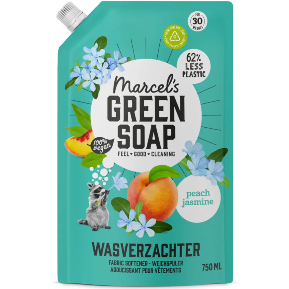 Marcel's Green Soap Wasverzachter Peach & Jasmine Navulling 750 ml