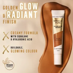 Max Factor Miracle Pure Golden Glow Bronzer Medium-to-Deep 15 ml