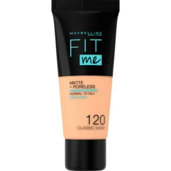 Maybelline Fit Me Matte + Poreless Foundation 120 Classic Ivory