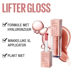 Maybelline Lifter Gloss Lipgloss 8 Stone Roze 1 stuk