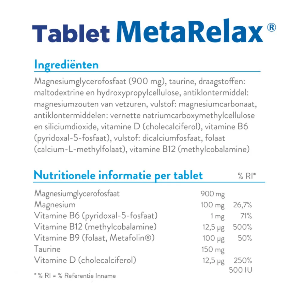 Metagenics MetaRelax 45 tabletten
