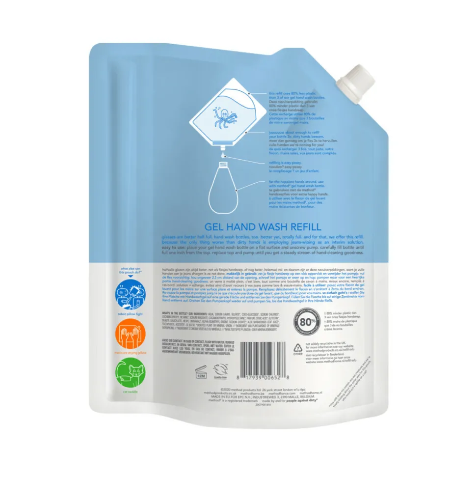 Method Handzeep Navulling Sweet Water 1 liter