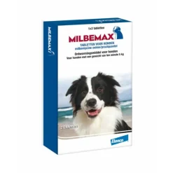 Milbemax Ontworming Tabletten Hond 5 - 75 kg 2 tabletten