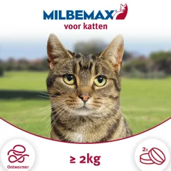 Milbemax Ontworming Tabletten Kat 2 - 8 kg 2 tabletten