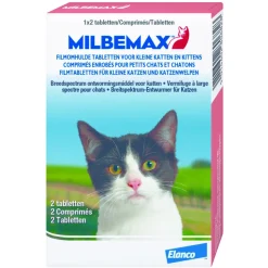Milbemax Ontworming Tabletten Kat/Kitten 0,5 - 2 kg 2 tabletten