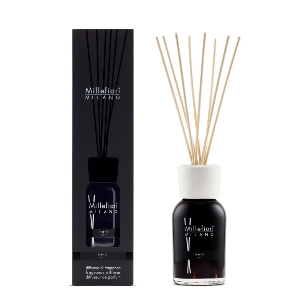 Millefiori Milano Geurstokjes Nero 250 ml