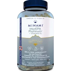Minami MorEPA Platinum + Vitamine D3 120 softgels