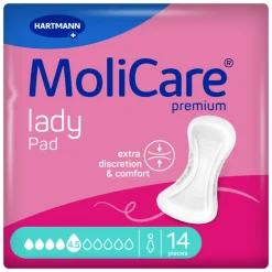 Molicare Premium Lady Pad 4.5 Druppels 914 ml Absorptie 14 stuks