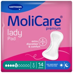 Molicare Premium Lady Pad 5 Druppels 1029ml Absorptie 14 stuks