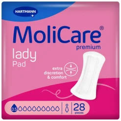 Molicare Premium Lady Pad 0,5 Druppels 70 ml Absorptie 28 stuks