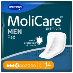 Molicare Premium Men Pad 4 Druppels 546 ml Absorptie 14 stuks