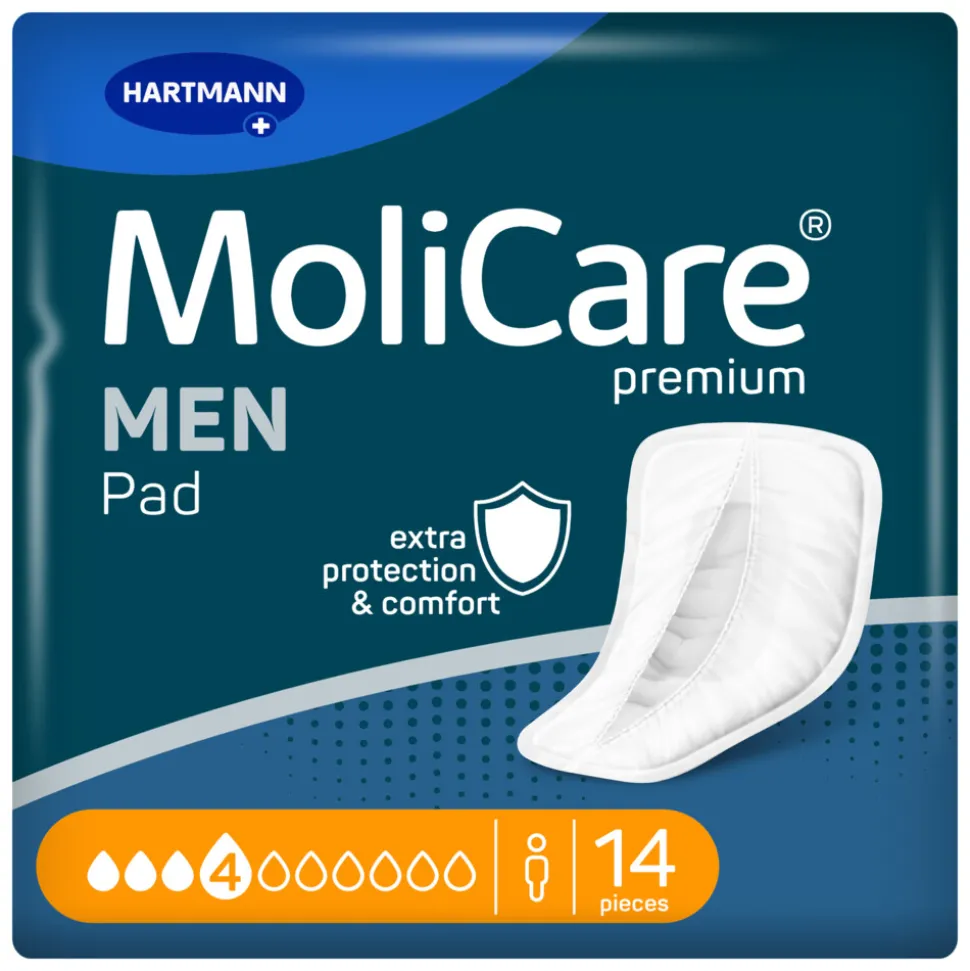 Molicare Premium Men Pad 4 Druppels 546 ml Absorptie 14 stuks
