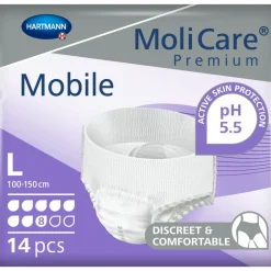 Molicare Premium Mobile 8 Druppels Large 2015 ml Absorptie 14 stuks