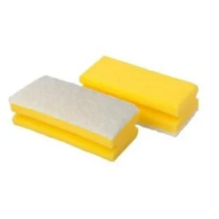 Multy Schuursponsjes Krasvrij Easy Grip Geel 10 stuks