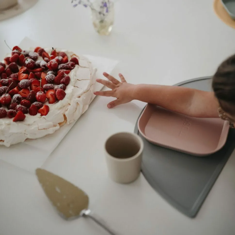 Mushie Borden Set Vierkant Blush 2 stuks