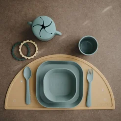 Mushie Drinkbeker Set Sage 2 stuks