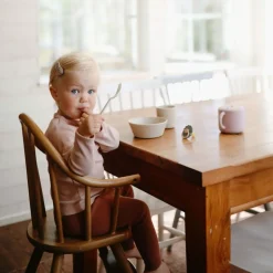 Mushie Kinderbestek Set Lepel en Vork Ivory 1 set