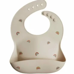 Mushie Slabbetje met Opvangbakje Rainbow