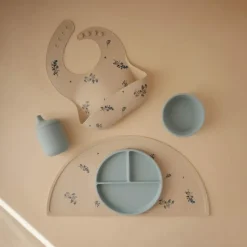 Mushie Vakjesbord Antislip Powder Blue