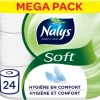 Nalys Soft Hybride Toiletpapier in 80% Recycled Folie 2-laags 24 stuks