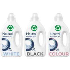 Neutral 0% Vloeibaar Wasmiddel Wit + Zwart + Kleur Pakket