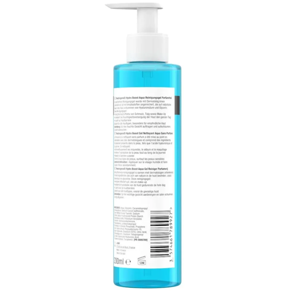 Neutrogena Aqua Cleansing Gel Hydra Boost Ongeparfumeerd 200 ml