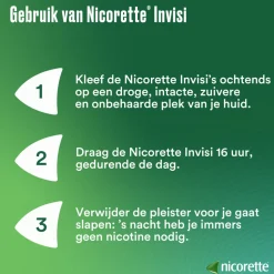 Nicorette Invisi 25 mg Nicotine Pleister 14 stuks