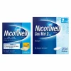 Nicotinell Combinatie therapie: Pleister 21 mg 7 st + Kauwgom Cool Mint 2 mg 204 st Pakket