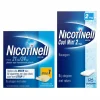 Nicotinell Combinatie therapie: Pleister 21 mg 14 st + Kauwgom Mint 2 mg 96 st Pakket