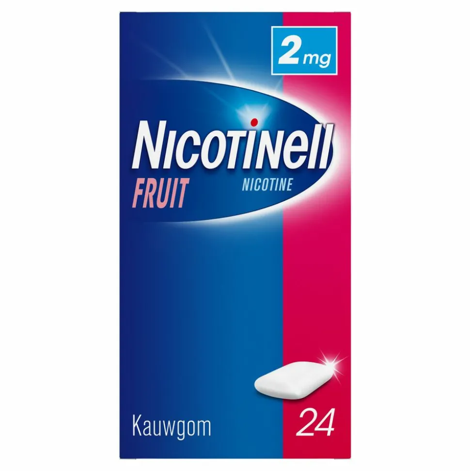 Nicotinell Kauwgom Fruit 2 mg 24 stuks
