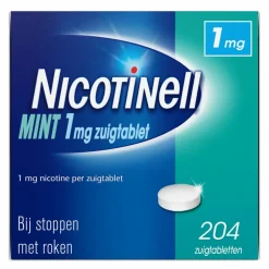 Nicotinell Zuigtablet Mint 1 mg 204 zuigtabletten