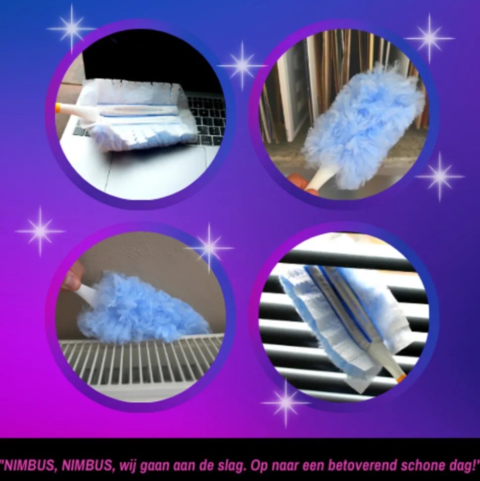 NIMBUS Magic Duster Starterkit Handvat + 4 Navullingen 1 set