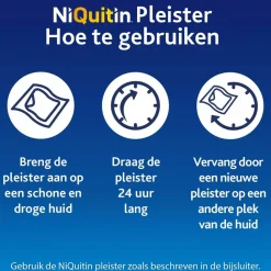Niquitin Clear Nicotinepleisters 21 mg Stap 1 14 stuks
