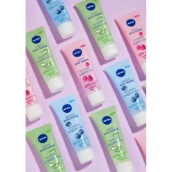NIVEA Rijstscrub Mild met Bio Framboos 75 ml