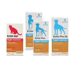 No Worm Exitel Ontworming Tabletten Kat vanaf 1 kg 2 tabletten