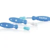 Nuby Tandenborstelset Blauw 3m+ 3 stuks