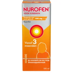 Nurofen Suspensie voor Kinderen Suikervrij 100 mg/5 ml 100 ml