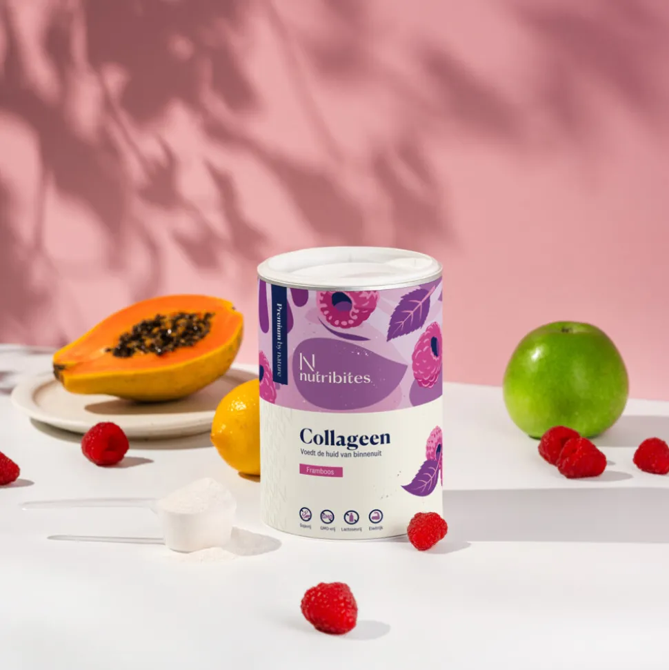 Nutribites Collageen Framboos Poeder 360 gr