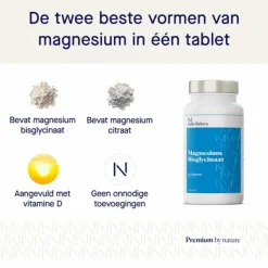 Nutribites Magnesium Bisglycinaat 60 tabletten