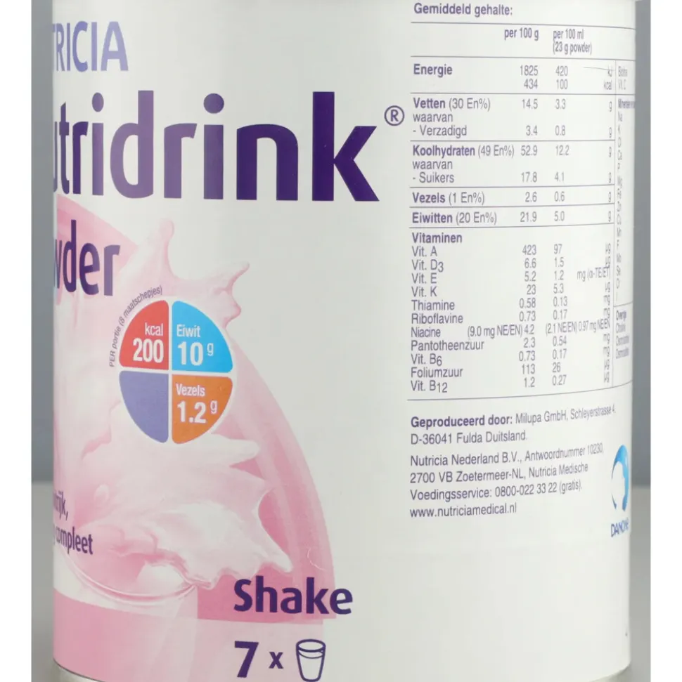 Nutricia Nutridrink Poeder Aarbei 335 gr