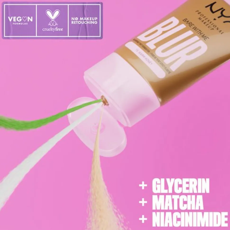 NYX Bare With Me Blur Tint Foundation Warm Honey 30 ml