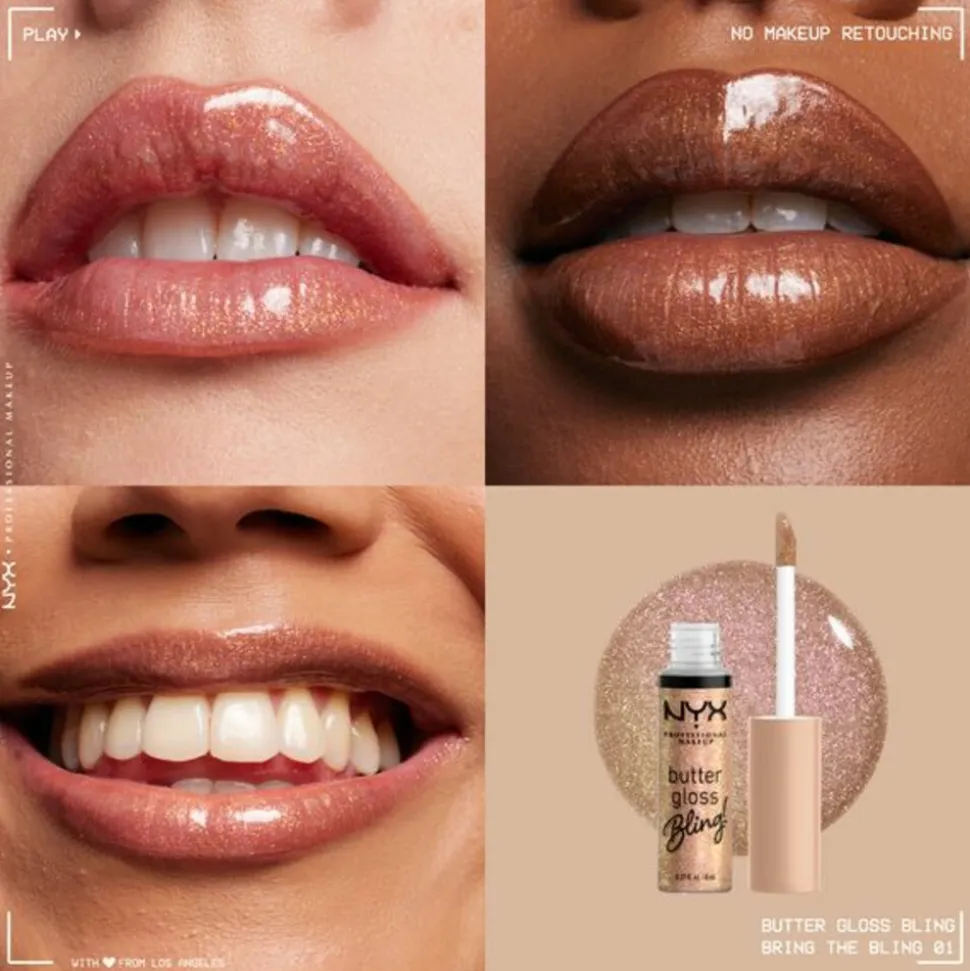 NYX Butter Gloss Bling Lipgloss Bring The Bling 8 ml