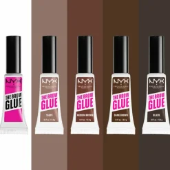 NYX The Brow Glue Wenkbrauwgel Warm Brown 5 gr